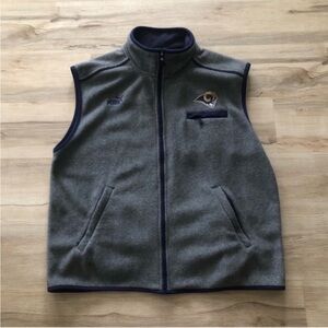 Puma x Los Angeles Rams Gray Fleece Vest with Logo